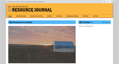 Desktop Screenshot of internationalresourcejournal.com