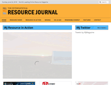 Tablet Screenshot of internationalresourcejournal.com